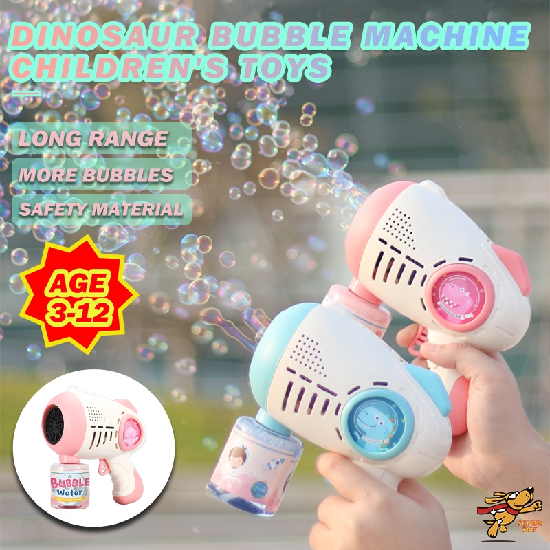 ?Local Ship?kids Automatic Electric Bubble Machine with LED Lighting Music Outdoor Toys Large Bubble Volume Long Range