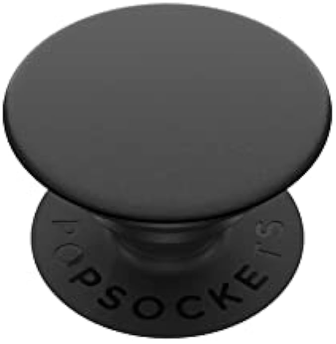 PopSockets: PopGrip with Swappable Top for Phones and Tablets - Black