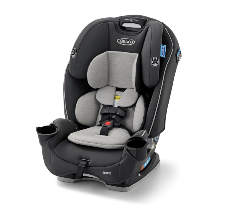 Graco Slimfit 3 in 1 Convertible Car Seat | Slim & Comfy Design Saves Space in Your Back Seat, Darcie